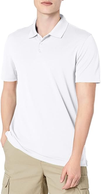 Men's Slim-Fit Quick-Dry Moisture-Wicking Golf Polo Shirt