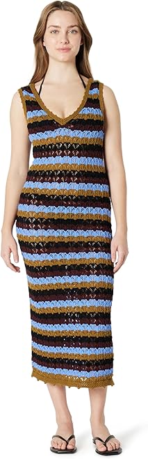 Women's Regular-Fit Crochet Cover-Up Dress